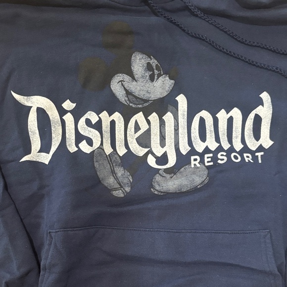 Disneyland Resort Navy Hoodie in cotton/poly. Men's XXL. Excellent condition. - Picture 2 of 4